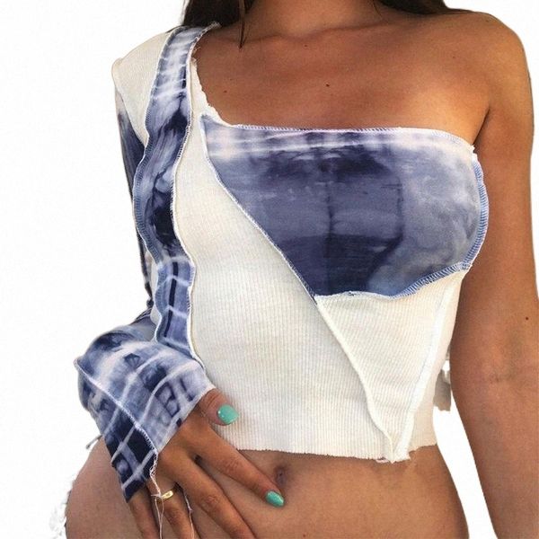 women's t-shirt 2022 long sleeve one-shoulder parthwork print backless tshirt autumn winter women fashion streetwear casual outfits 95o, White
women's t-shirt 2022 long sleeve one-shoulder parthwork print backless tshirt autumn winter women fashion streetwear casual outfits 95o, White