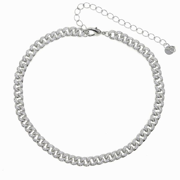 iced out bling 7mm crystal miami cuban link chain choker necklace for lady micro pave cz miami chokers women jewelry, Silver
iced out bling 7mm crystal miami cuban link chain choker necklace for lady micro pave cz miami chokers women jewelry, Silver