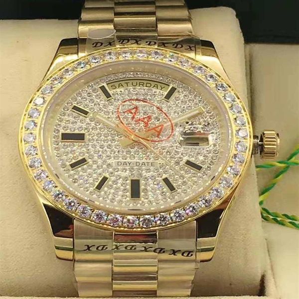 2020 41mm diamond outer ring diamond dial luxury automatic mechanical sports watch 316 steel presidential calendar watch.298z, Slivery;brown
2020 41mm diamond outer ring diamond dial luxury automatic mechanical sports watch 316 steel presidential calendar watch.298z, Slivery;brown