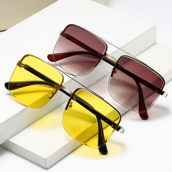 designer sunglasses womens semi-rimless sun glasses for men and women with uv400 protection jh1197, White;black
designer sunglasses womens semi-rimless sun glasses for men and women with uv400 protection jh1197, White;black