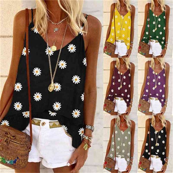 women's tanks camis 2022 summer v-neck daisy print vest halter women 5d01, White
women's tanks camis 2022 summer v-neck daisy print vest halter women 5d01, White