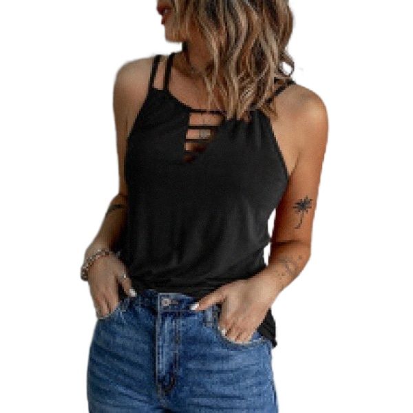 european and american solid color vest women amazon summer new v-neck hollow japanese cotton sleeveless camisole women's vest n5gz#, White
european and american solid color vest women amazon summer new v-neck hollow japanese cotton sleeveless camisole women's vest n5gz#, White