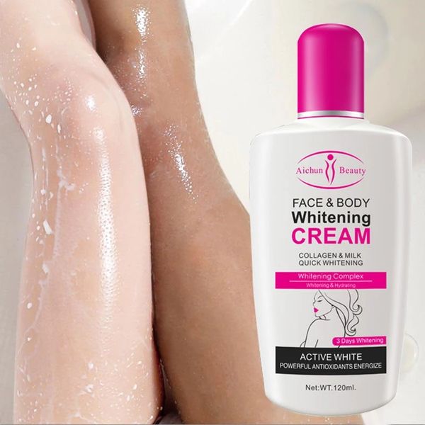 collagen milk bleaching face body cream skin whitening moisturizing lotion skins lightening cream 6pcs, White
collagen milk bleaching face body cream skin whitening moisturizing lotion skins lightening cream 6pcs, White