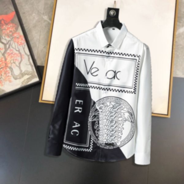 luxury designer men's shirts fashion casual business social and cocktail shirt brand spring autumn slimming the most fashionable clothi, White;black
luxury designer men's shirts fashion casual business social and cocktail shirt brand spring autumn slimming the most fashionable clothi, White;black