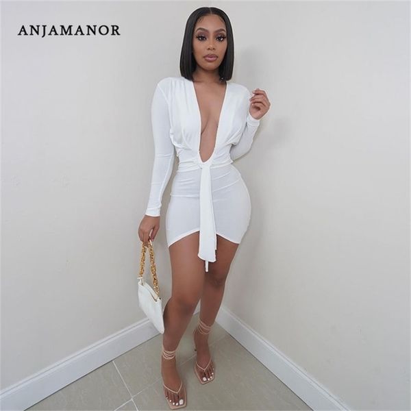 anjamanor deep v neck long sleeve dresses for women black white bodycon mini dress night club outfits d21 ce22 220614, Black;gray
anjamanor deep v neck long sleeve dresses for women black white bodycon mini dress night club outfits d21 ce22 220614, Black;gray