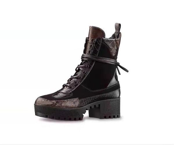 shoes latest women snow martin desert boot flamingos love arrow medal 100% real leather coarse us5-11 winter