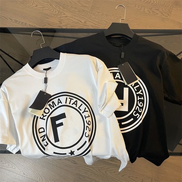 2022 spring and summer new couple classic double printed round neck casual short sleeve t-shirt for men and women, White;black
2022 spring and summer new couple classic double printed round neck casual short sleeve t-shirt for men and women, White;black