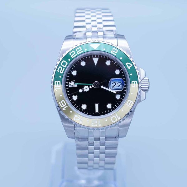 st9 super u1 men 3866 watch automatic movement gmt ceramic sapphire dial master 2 jubilee bracelet wristwatch mens watches re, Slivery;golden
st9 super u1 men 3866 watch automatic movement gmt ceramic sapphire dial master 2 jubilee bracelet wristwatch mens watches re, Slivery;golden
