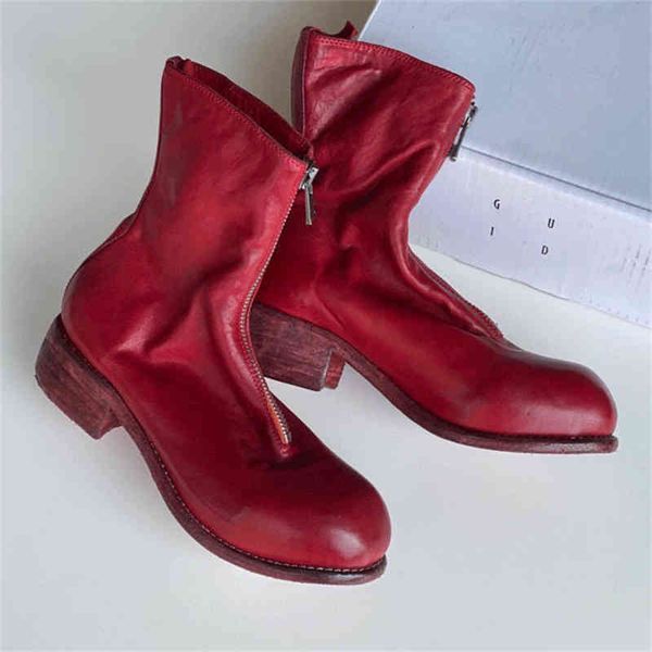 boots guidi short boots front zipper autumn martin women's pl2 washed horse leather versatile thick soled ghost emperor inverted, Black
boots guidi short boots front zipper autumn martin women's pl2 washed horse leather versatile thick soled ghost emperor inverted, Black