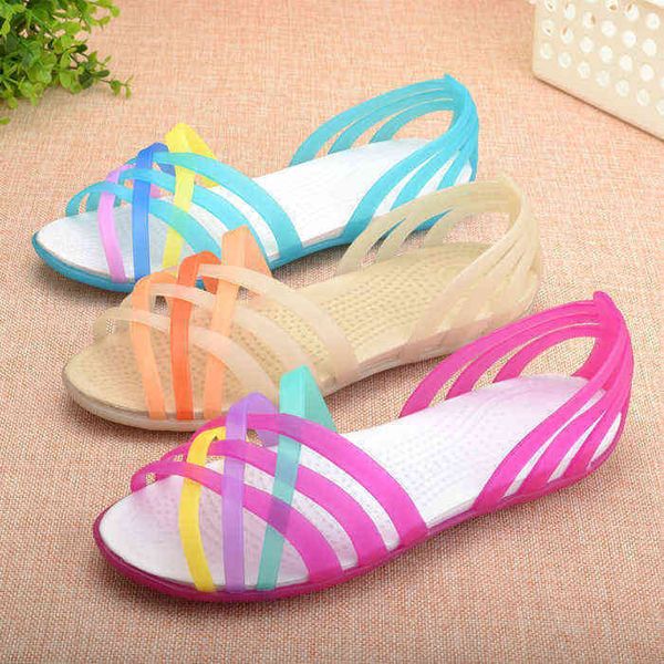 sandals women 2023 new colorful cross straps flat comfortable crystal jelly lady, Black
sandals women 2023 new colorful cross straps flat comfortable crystal jelly lady, Black