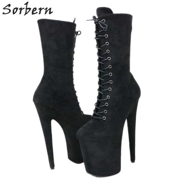 sorbern mid calf boots women faux suede platform pole dancing shoes for exotic dancer stripper 8 inch high heel boots custom, Black
sorbern mid calf boots women faux suede platform pole dancing shoes for exotic dancer stripper 8 inch high heel boots custom, Black