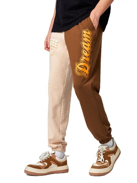 men color block letter graphic drawstring waist sweatpants k7no#, Black
men color block letter graphic drawstring waist sweatpants k7no#, Black