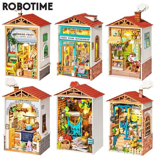 robotime diy mini town doll house with furniture bookshop children miniature dollhouse wooden kitchen kits toy gift ds 220715
robotime diy mini town doll house with furniture bookshop children miniature dollhouse wooden kitchen kits toy gift ds 220715
