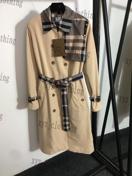 high-end autumn long jacket new plaid color matching 2022fw designer womens jackets double-breasted lace-up lapel long-sleeve trench coat, Black;brown
high-end autumn long jacket new plaid color matching 2022fw designer womens jackets double-breasted lace-up lapel long-sleeve trench coat, Black;brown