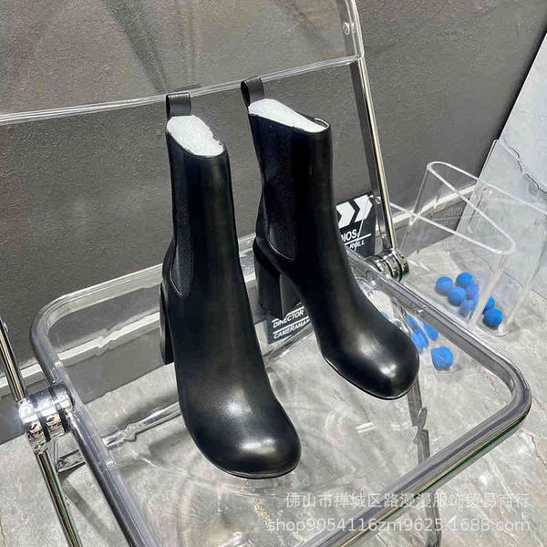 boots autumn and winter high-heeled boots women's doll head sleeve middle tube thick heel bottom chelsea, Black
boots autumn and winter high-heeled boots women's doll head sleeve middle tube thick heel bottom chelsea, Black