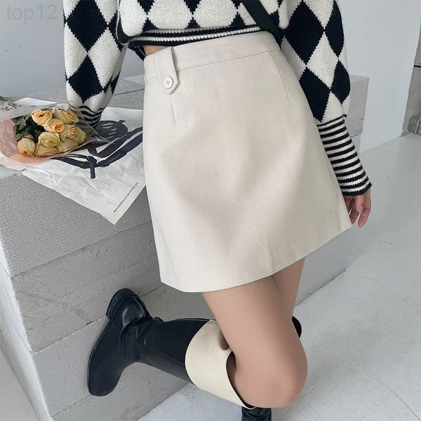 designer icciicc korean a-line skirt solid color woolen fabric new simple women's in autumn and winter 2021 2022, White
designer icciicc korean a-line skirt solid color woolen fabric new simple women's in autumn and winter 2021 2022, White