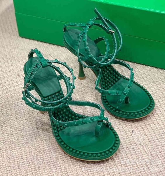 sandals summer round head high heels thin ins personalized net red rivet toe sandals fashionable women's shoes, Black
sandals summer round head high heels thin ins personalized net red rivet toe sandals fashionable women's shoes, Black