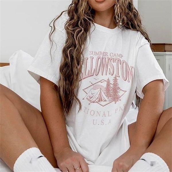 vintage white letter print graphic t shirts women summer streetwear casual girls short sleeve plus size shirt for 220511
vintage white letter print graphic t shirts women summer streetwear casual girls short sleeve plus size shirt for 220511