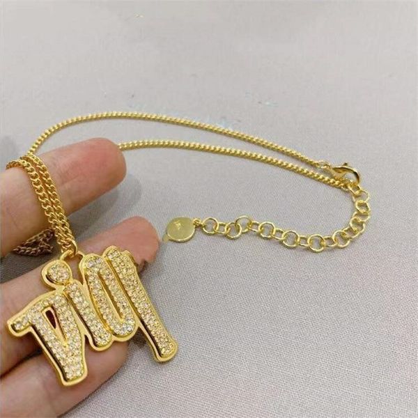 70% off jewelry sales high-end version new full diamond letter necklace women's light luxury fashion long sweater chain, Silver
70% off jewelry sales high-end version new full diamond letter necklace women's light luxury fashion long sweater chain, Silver