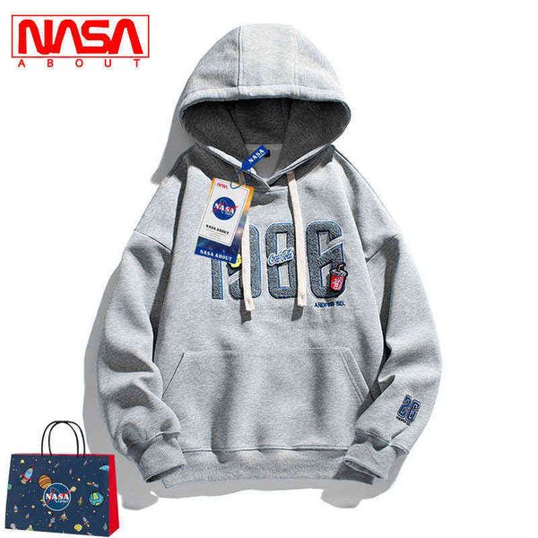 hoodies sweatshirts designer hoodie nasa co branded grey hoodie men's women's spring autumn loose fashion br ins embroidered coupl, Black
hoodies sweatshirts designer hoodie nasa co branded grey hoodie men's women's spring autumn loose fashion br ins embroidered coupl, Black