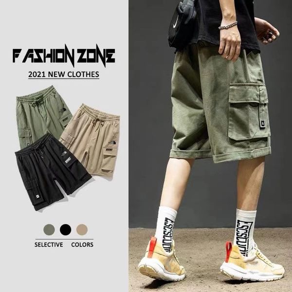 summer new men's shorts fashion casual straight pants printed letters multi-pocket clothing loose tethered adjustable breathable comfor, White;black
summer new men's shorts fashion casual straight pants printed letters multi-pocket clothing loose tethered adjustable breathable comfor, White;black