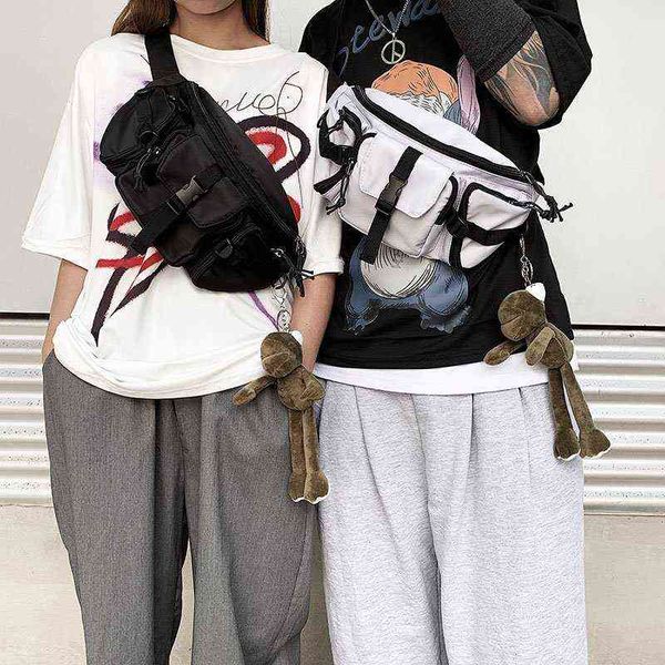 s waist fanny pack harajuku style women's belt hip-hop fashion bum sling chest bag for travel dailylife 220419
s waist fanny pack harajuku style women's belt hip-hop fashion bum sling chest bag for travel dailylife 220419