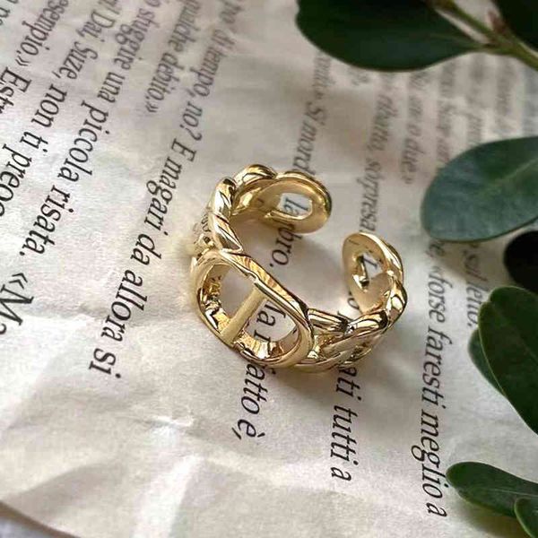 2022 factory wholesale new di personality ins cool wind chain glossy ring women's high version 8q7k, Silver
2022 factory wholesale new di personality ins cool wind chain glossy ring women's high version 8q7k, Silver