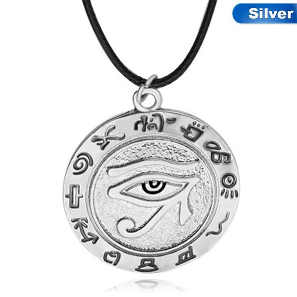 pendant necklaces the eye of horus necklace wedjat evil amulet ancient egyptian religion rune symbol vintage retro jewelry, Silver
pendant necklaces the eye of horus necklace wedjat evil amulet ancient egyptian religion rune symbol vintage retro jewelry, Silver