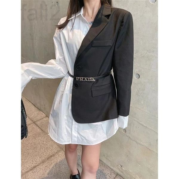 women's suits & blazers designer chaopai 22ss early spring new stitching ab side design feeling full lining skirt suit coat dress a2ch, White;black
women's suits & blazers designer chaopai 22ss early spring new stitching ab side design feeling full lining skirt suit coat dress a2ch, White;black