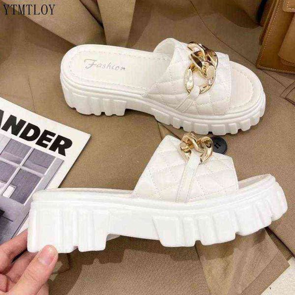 2021 new ladies slippers sandals thick bottom black metal chain decorated ytmtloy zapatillas mujer casa sliders shoes sapato y220719
2021 new ladies slippers sandals thick bottom black metal chain decorated ytmtloy zapatillas mujer casa sliders shoes sapato y220719