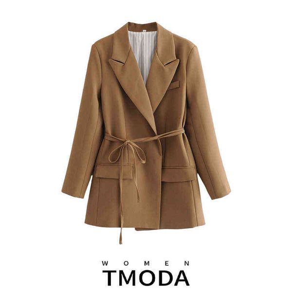 suit tmoda577 2022 women fashion brown blazer with pale female summer casual lo, White;black
suit tmoda577 2022 women fashion brown blazer with pale female summer casual lo, White;black