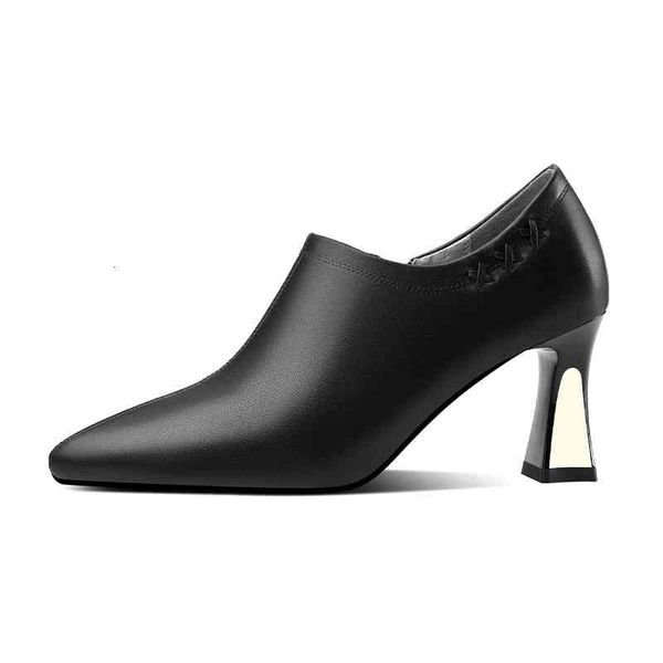 dress shoes spring and autumn women's shoes pointed thick heels high cowhide plain upper wowo women's single bare boots 1yft, Black
dress shoes spring and autumn women's shoes pointed thick heels high cowhide plain upper wowo women's single bare boots 1yft, Black