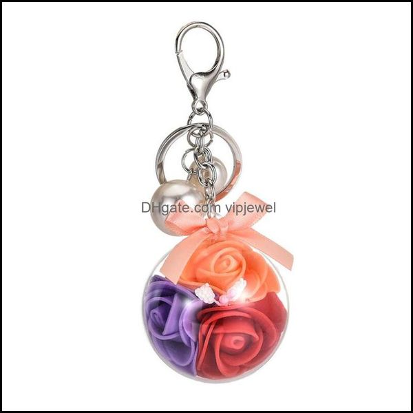 keychains fashion accessories women transparent acrylic ball pendant simation rose flower charms pearl lovely car bag keychain drop delivery, Silver
keychains fashion accessories women transparent acrylic ball pendant simation rose flower charms pearl lovely car bag keychain drop delivery, Silver