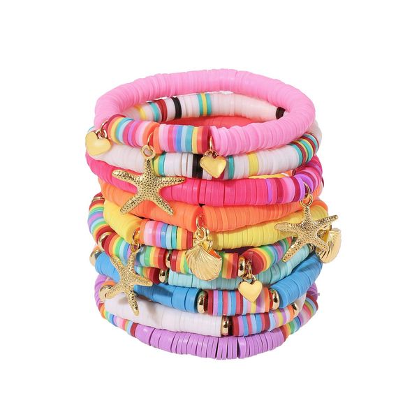 link chain heishi surfer bracelets set polymer clay beads stretch bohemia sum amtuf, Black
link chain heishi surfer bracelets set polymer clay beads stretch bohemia sum amtuf, Black
