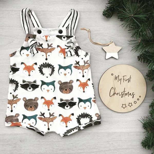 0-24m summer newborn baby sets girl boys strappy romper jumpsuit bodysuit sleeveless clothes cartoon animals print sunsuit, White
0-24m summer newborn baby sets girl boys strappy romper jumpsuit bodysuit sleeveless clothes cartoon animals print sunsuit, White
