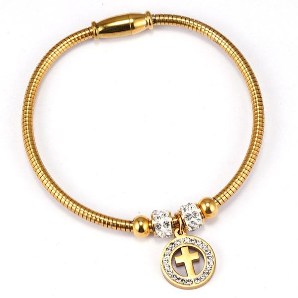 bangle catholic christian bracelet cross full diamond karat gold snake titanium steel, Black
bangle catholic christian bracelet cross full diamond karat gold snake titanium steel, Black
