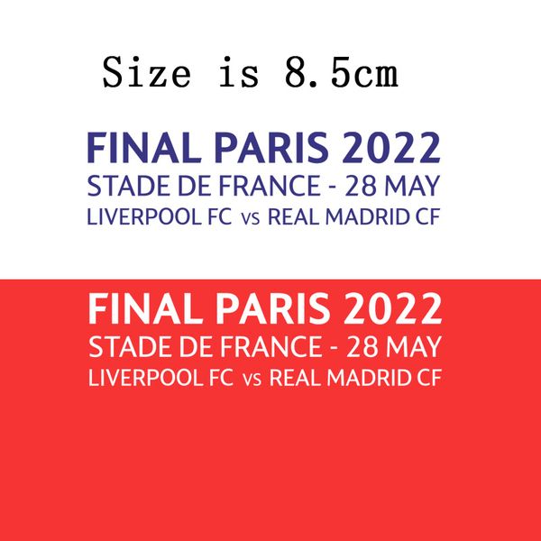 collectable final paris 2022 match details patch iron on heat transfer soccer badge patches
collectable final paris 2022 match details patch iron on heat transfer soccer badge patches