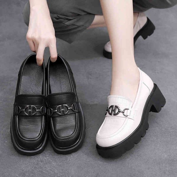 dress shoes women's shoes with thick soles of cow skin in the first layer spring women's lefu heels breathable leather 553u, Black
dress shoes women's shoes with thick soles of cow skin in the first layer spring women's lefu heels breathable leather 553u, Black