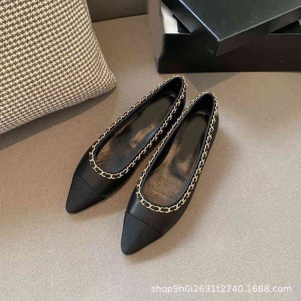 dress shoes spring and summer fashion chain color matching shallow mouth single shoes daily pointed flat scoop one foot pedal 4afq, Black
dress shoes spring and summer fashion chain color matching shallow mouth single shoes daily pointed flat scoop one foot pedal 4afq, Black