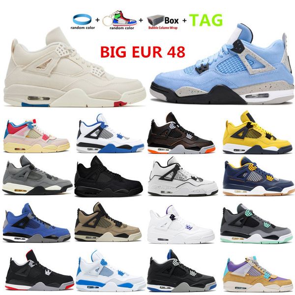 big eur 48 2022 iv 4 4s men women basketball shoes white metallic nior infrared cool grey sport sneakers trainers university blue, Black
big eur 48 2022 iv 4 4s men women basketball shoes white metallic nior infrared cool grey sport sneakers trainers university blue, Black