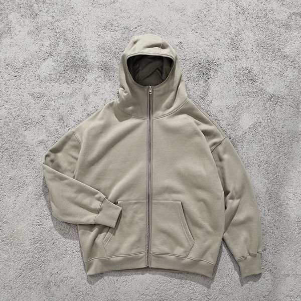 2022 trendy design mens high-quality cotton hoodie long sleeve metal zipper heavy wool technology hooding rib solid color hoodie sportswear, Black
2022 trendy design mens high-quality cotton hoodie long sleeve metal zipper heavy wool technology hooding rib solid color hoodie sportswear, Black