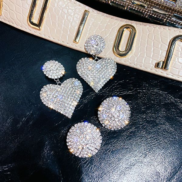 925 silver needle european and american personalized exaggerated rhinestone earrings retro love round earrings super flash net red generous, Golden
925 silver needle european and american personalized exaggerated rhinestone earrings retro love round earrings super flash net red generous, Golden