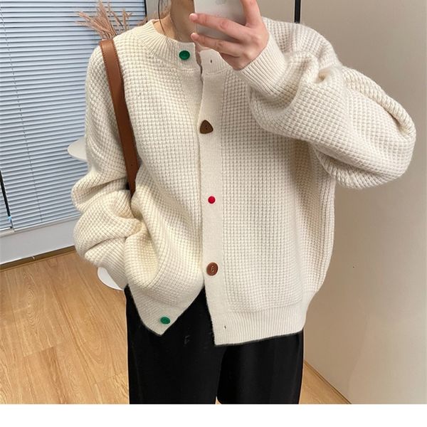 women's polos spring soft waxy sweater cardigan women's korean loose lazy style versatile round neck knitted jacket aj4y, White
women's polos spring soft waxy sweater cardigan women's korean loose lazy style versatile round neck knitted jacket aj4y, White