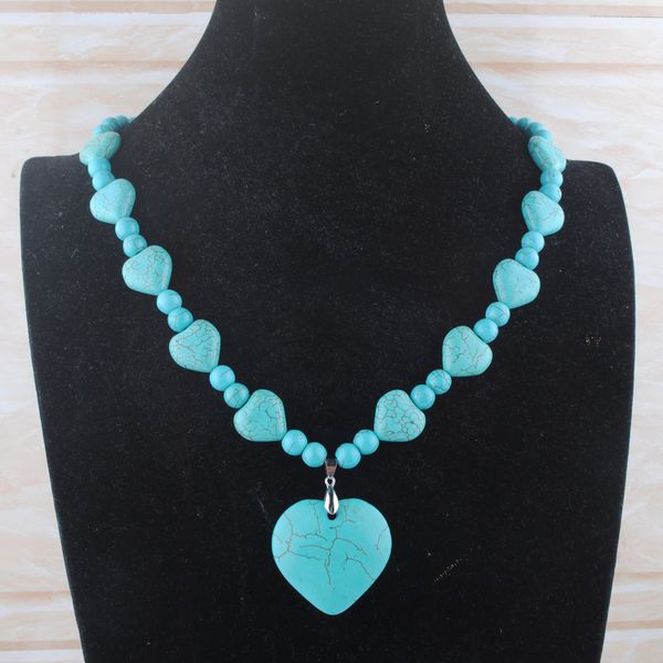 popular pendant & necklace women's jewelry turquoises stone beads heart pendants for female energy 21 inch df3111, Silver
popular pendant & necklace women's jewelry turquoises stone beads heart pendants for female energy 21 inch df3111, Silver