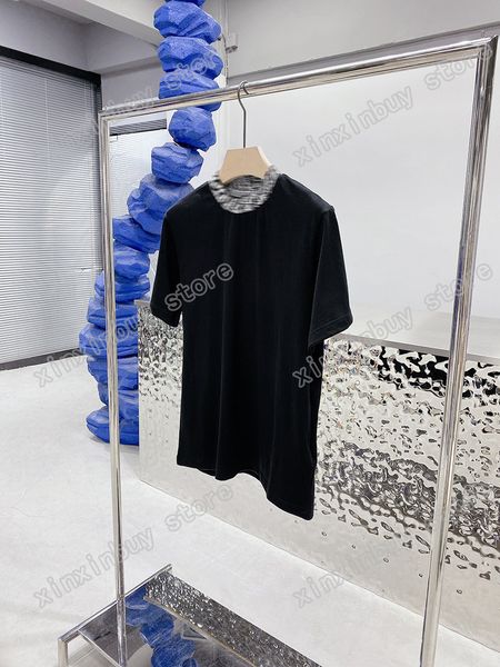 22ss men women designers t shirts tee knit collar jacquard letter roma cotton short sleeve crew neck streetwear black white blue xinxinbuy x, White;black
22ss men women designers t shirts tee knit collar jacquard letter roma cotton short sleeve crew neck streetwear black white blue xinxinbuy x, White;black