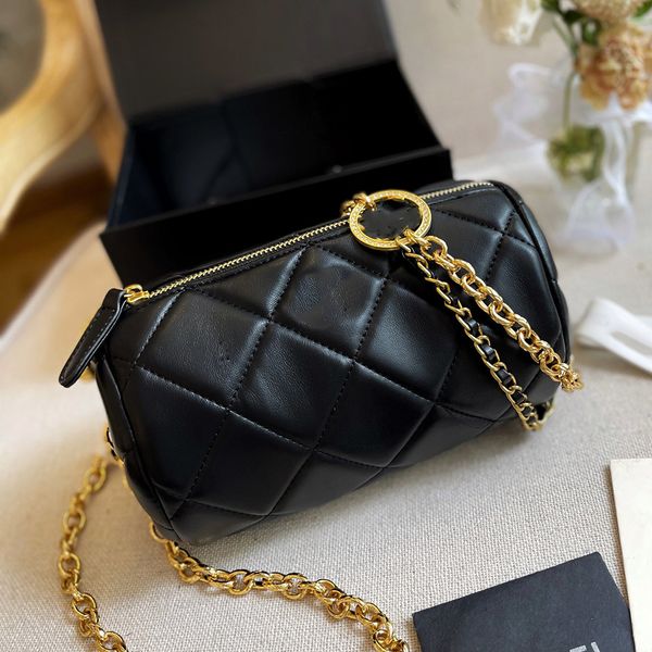 classic mini barrel-shaped shoulder bags golden ball coin purse women solid color wallet genuine leather crossbody bag designer metal chain
classic mini barrel-shaped shoulder bags golden ball coin purse women solid color wallet genuine leather crossbody bag designer metal chain