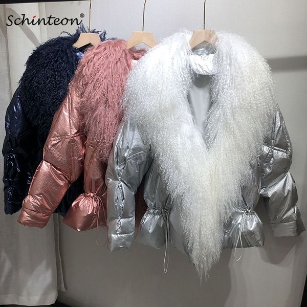 women winter down jacket big real fur outwear with detachable 100% genuine mongolian fur fashion loose over size warm coat y201026, Black
women winter down jacket big real fur outwear with detachable 100% genuine mongolian fur fashion loose over size warm coat y201026, Black