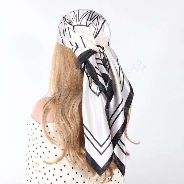 black white silk head/hair scarf 90x90cm summer fashionable foulard satin kerchief square bandana pareo femme, Red;brown
black white silk head/hair scarf 90x90cm summer fashionable foulard satin kerchief square bandana pareo femme, Red;brown