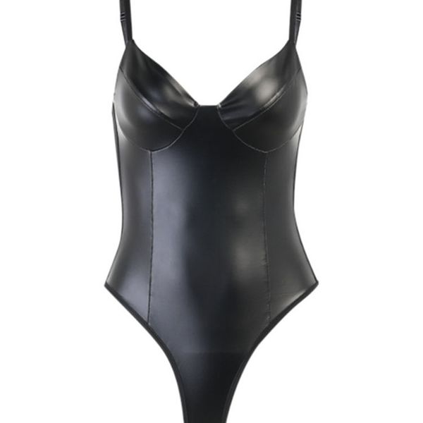black leather bodysuit women corset sleeveless bodycon jumpsuit solid elastic casual femme party bodysuits strap body 220427, Red;black
black leather bodysuit women corset sleeveless bodycon jumpsuit solid elastic casual femme party bodysuits strap body 220427, Red;black