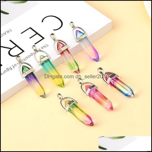 charms colorf rainbow glass hexagon prism pillar pendants for jewelry making diy necklace earrings gift dhseller dhseller2010 dhtca, Bronze;silver
charms colorf rainbow glass hexagon prism pillar pendants for jewelry making diy necklace earrings gift dhseller dhseller2010 dhtca, Bronze;silver